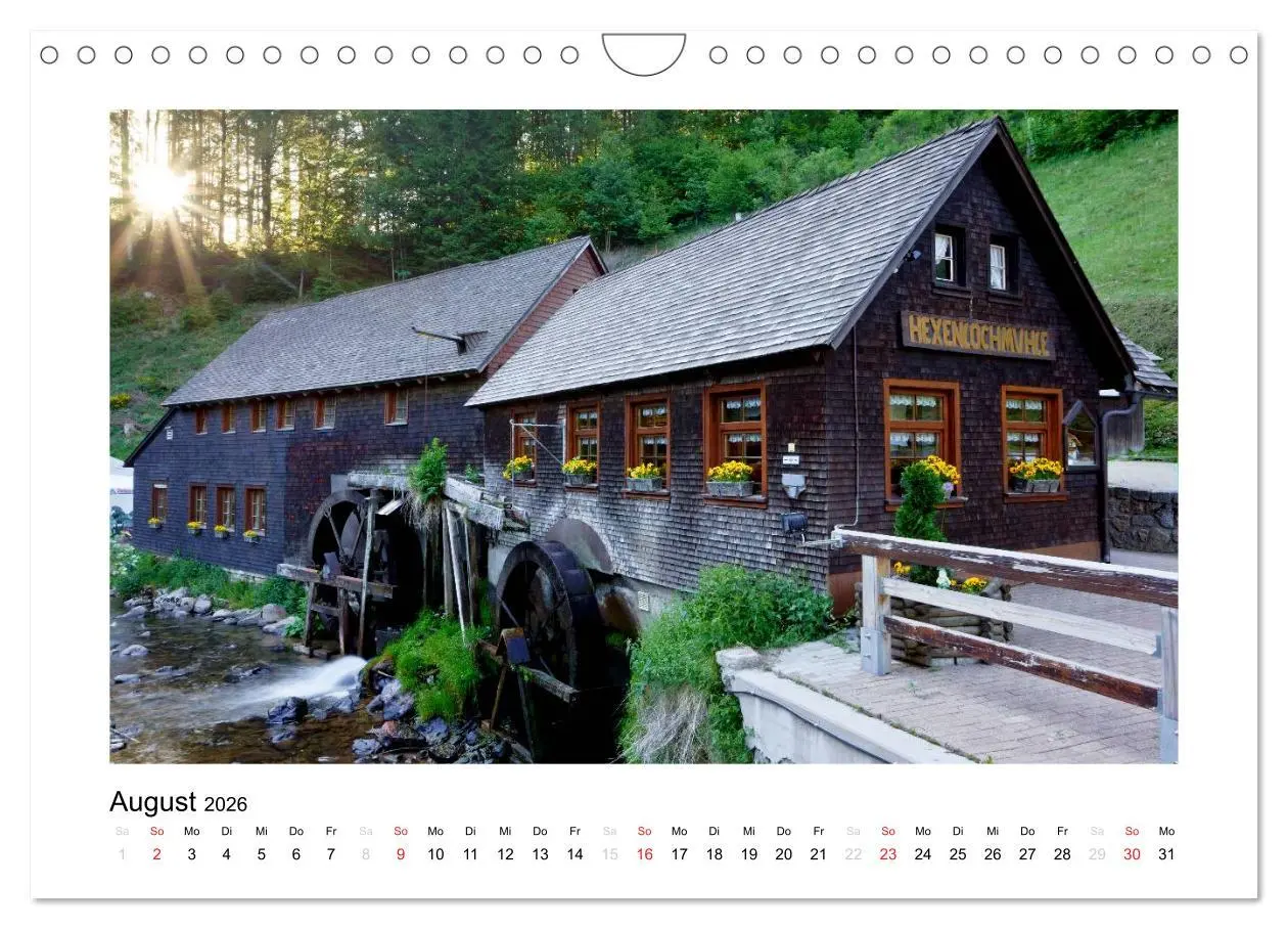 Bild: 9783516201369 | Schwarzwald 2026 (Wandkalender 2026 DIN A4 quer), CALVENDO...