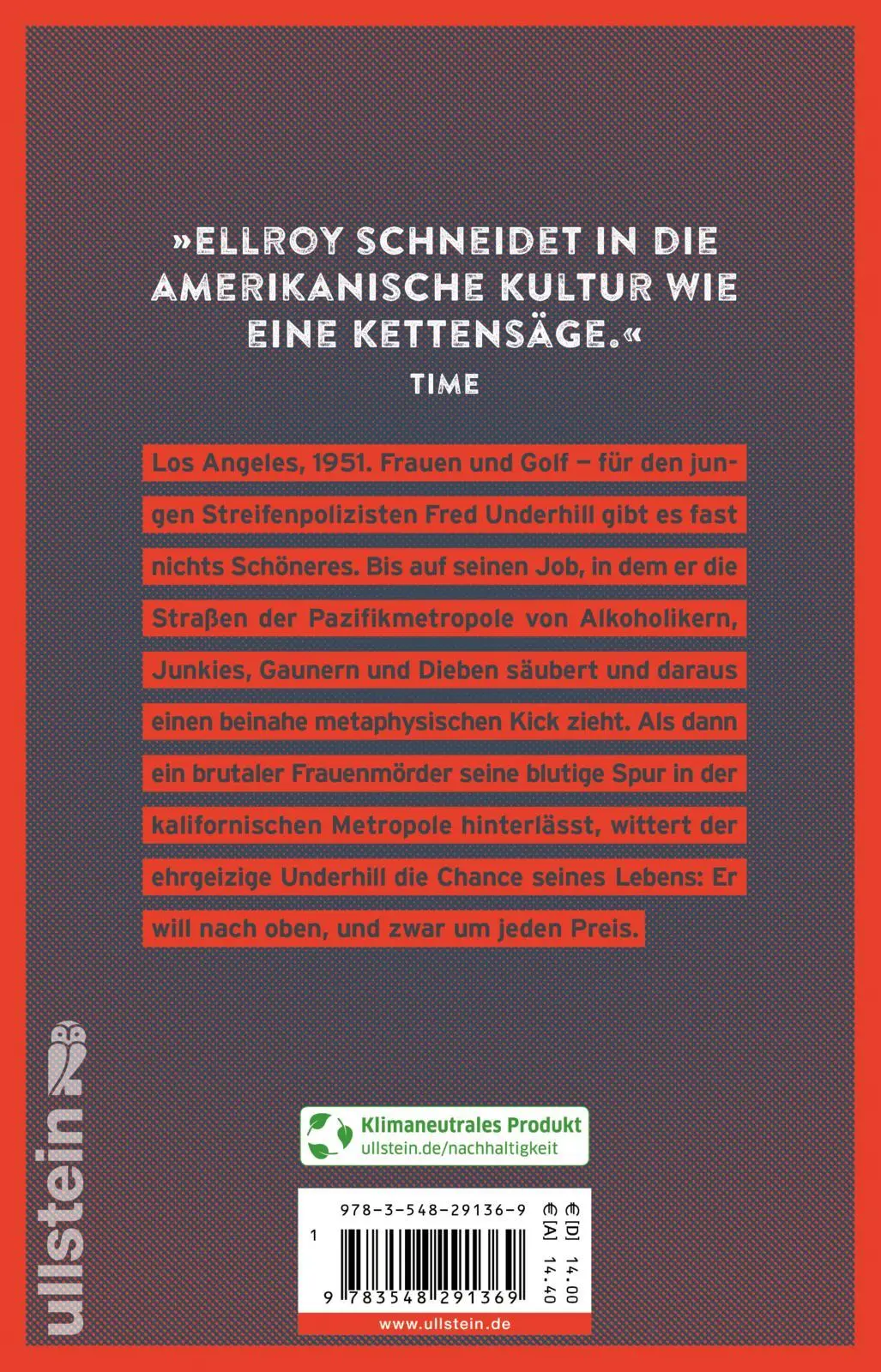 Rückseite: 9783548291369 | Heimlich | Roman | James Ellroy | Taschenbuch | 464 S. | Deutsch