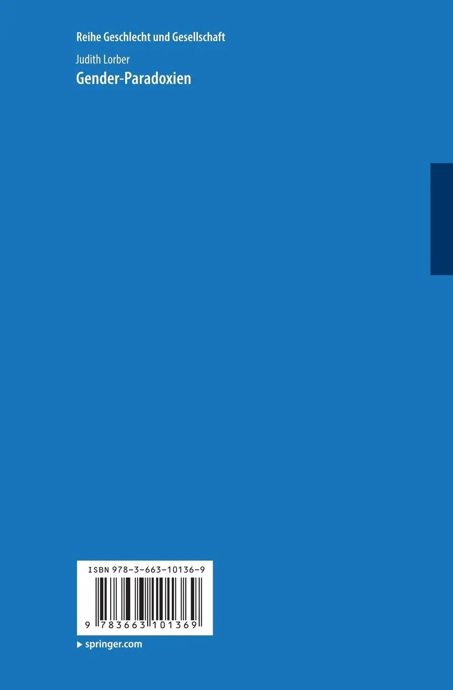 Rückseite: 9783663101369 | Gender-Paradoxien | Judith Lorber | Taschenbuch | 494 S. | Deutsch