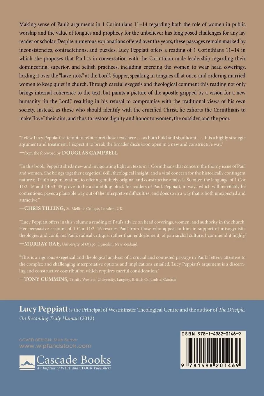 Rückseite: 9781498201469 | Women and Worship at Corinth | Lucy Peppiatt | Taschenbuch | Englisch