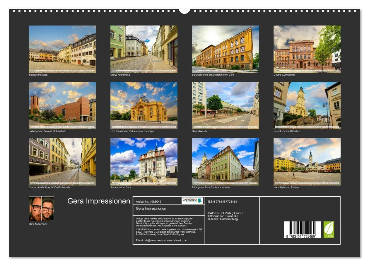 Bild: 9783457721469 | Gera Impressionen (hochwertiger Premium Wandkalender 2026 DIN A2...