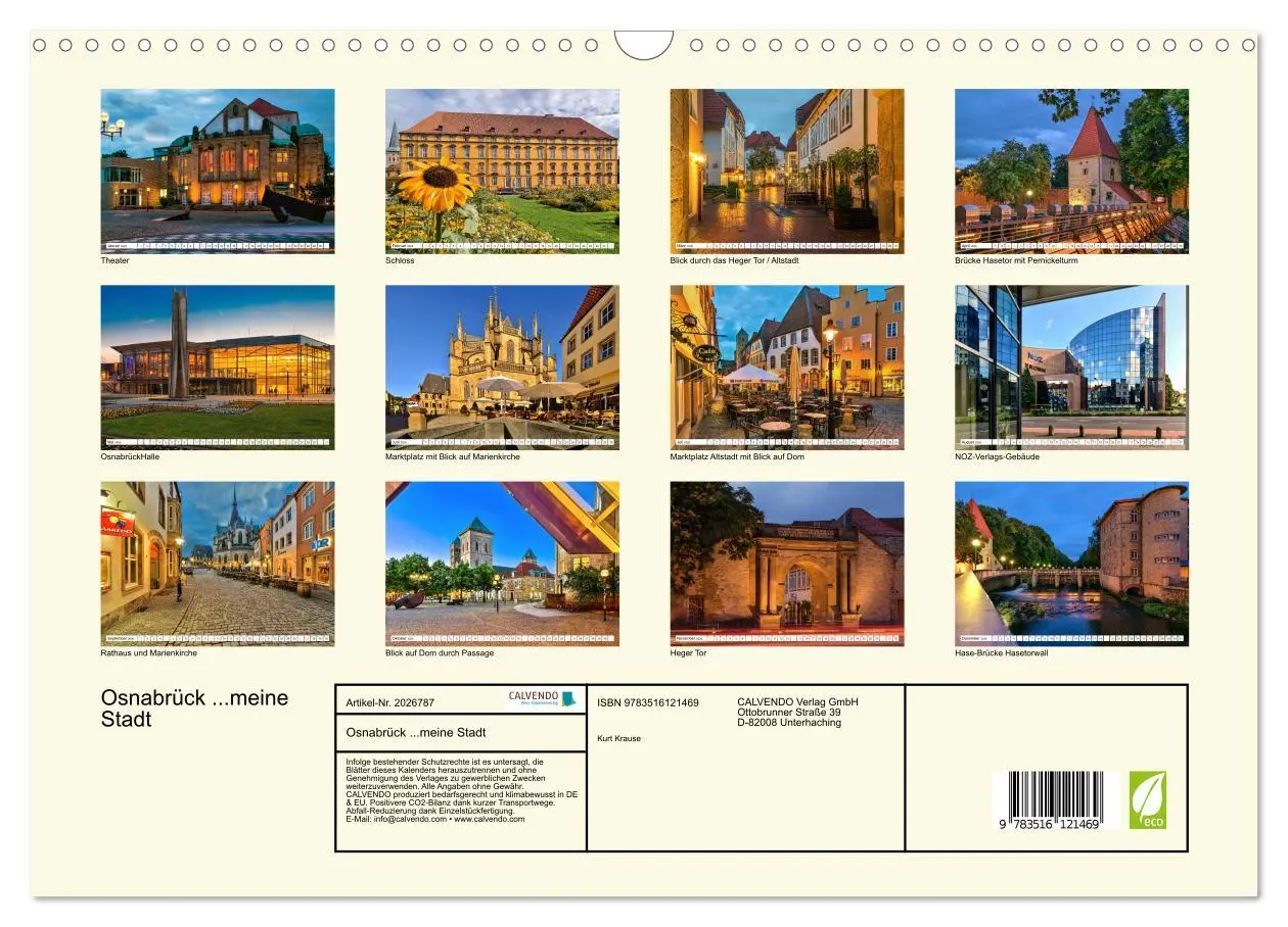 Bild: 9783516121469 | Osnabrück ...meine Stadt (Wandkalender 2026 DIN A3 quer), CALVENDO...