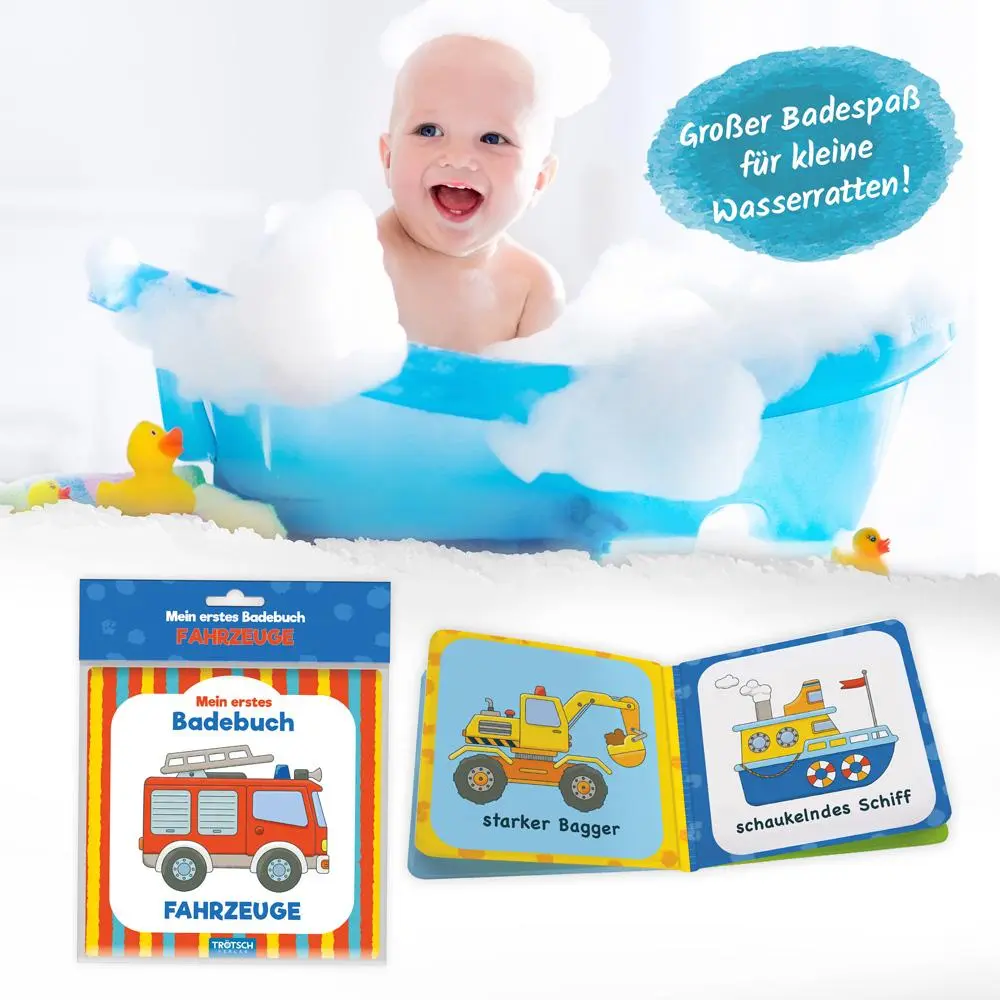 Bild: 9783965521469 | Trötsch Mein erstes Badebuch Fahrzeuge | Trötsch Verlag | Buch | 6 S.