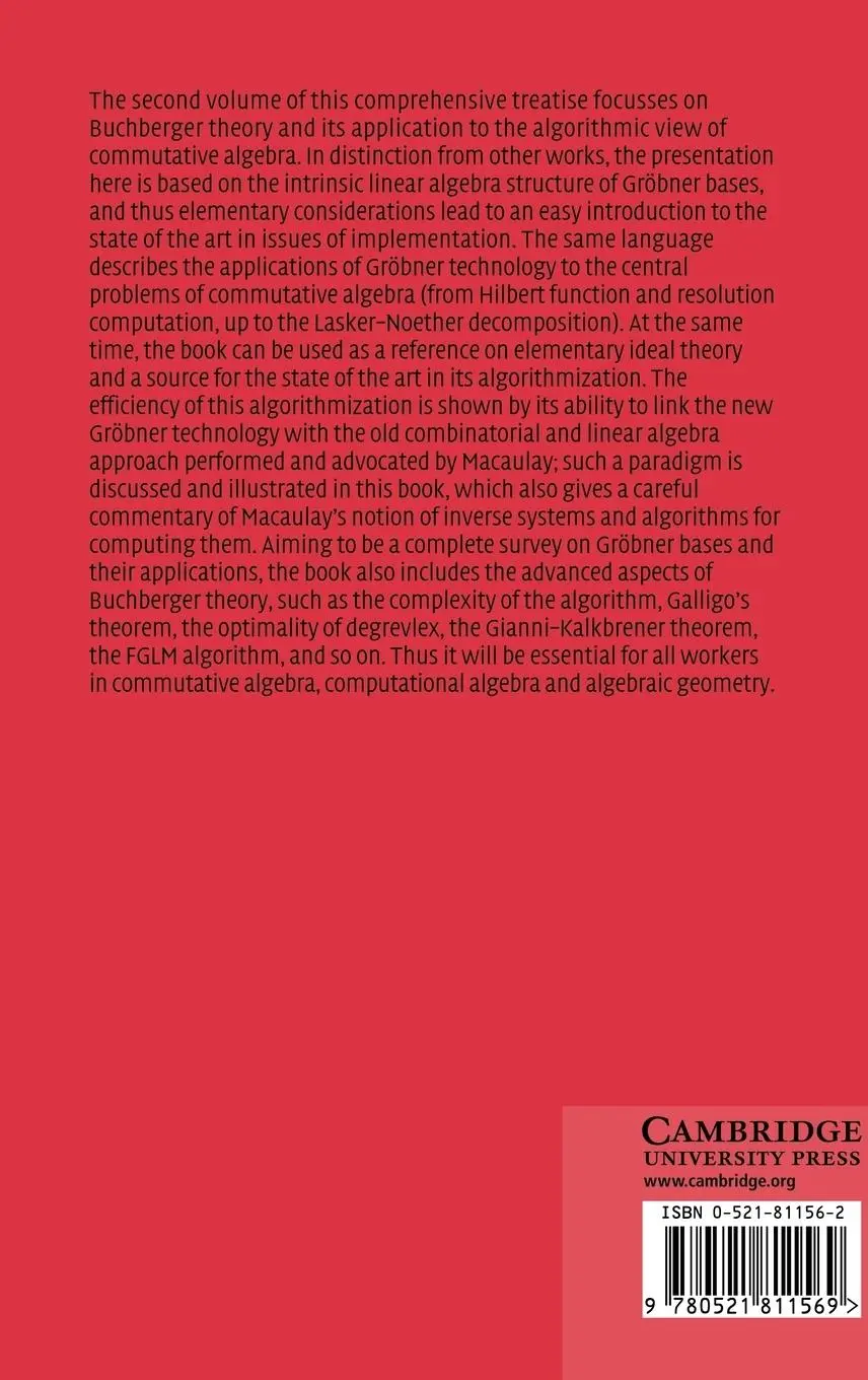 Rückseite: 9780521811569 | Solving Polynomial Equation Systems II | Teo Mora | Buch | Gebunden