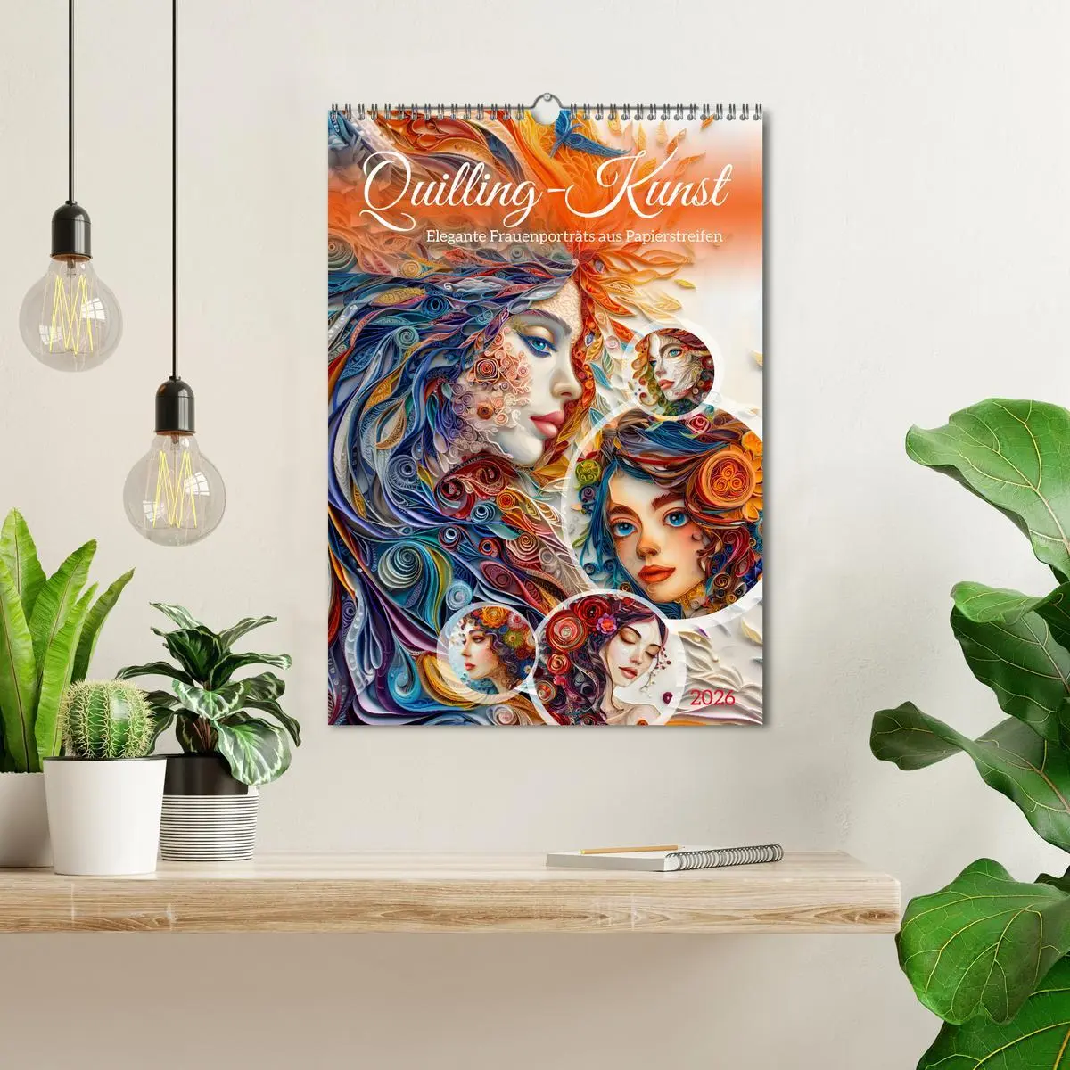 Bild: 9783516281569 | Quilling-Kunst - Elegante Frauenporträts aus Papierstreifen...