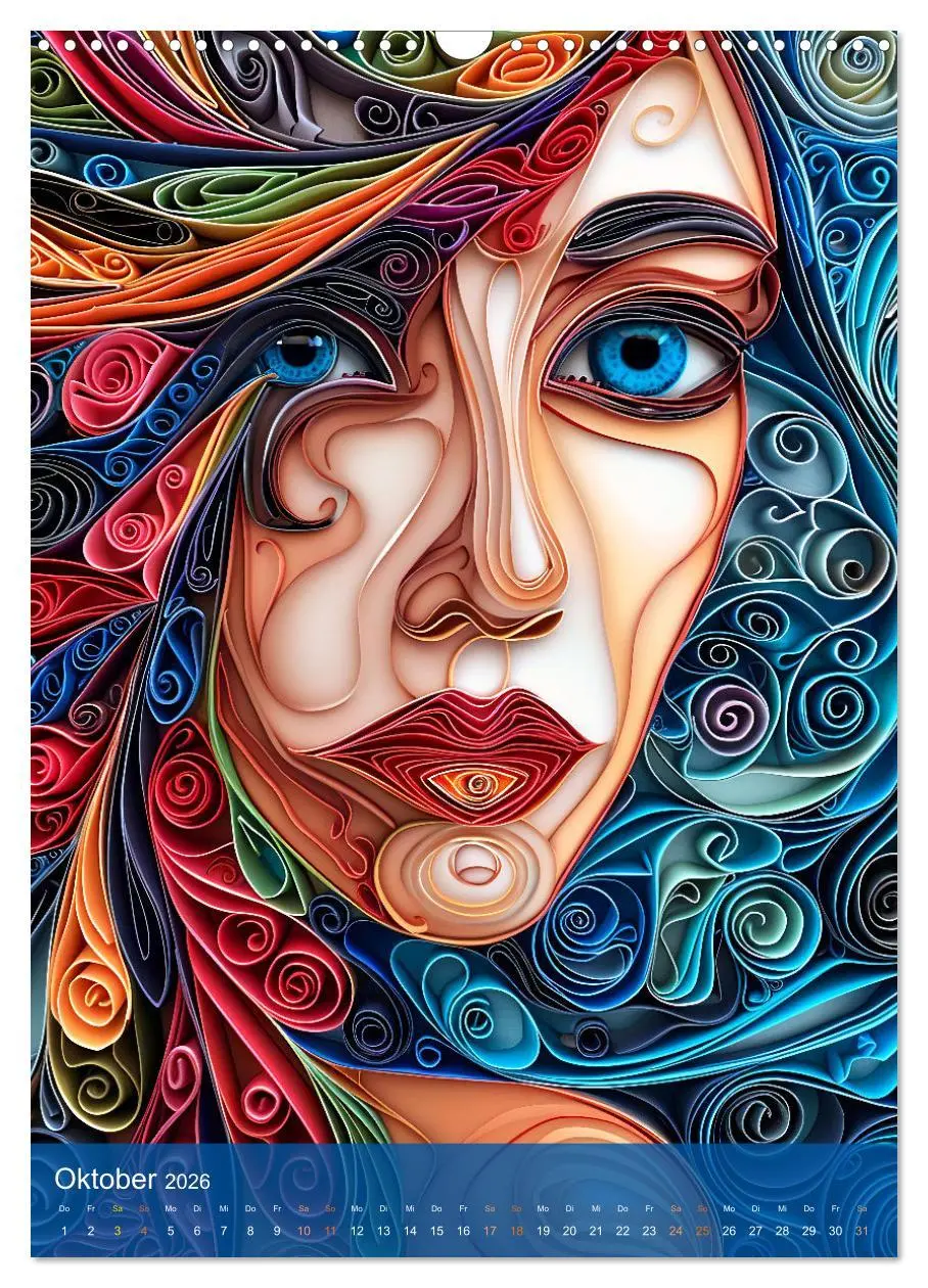 Bild: 9783516281569 | Quilling-Kunst - Elegante Frauenporträts aus Papierstreifen...