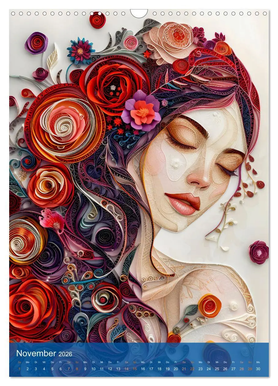 Bild: 9783516281569 | Quilling-Kunst - Elegante Frauenporträts aus Papierstreifen...