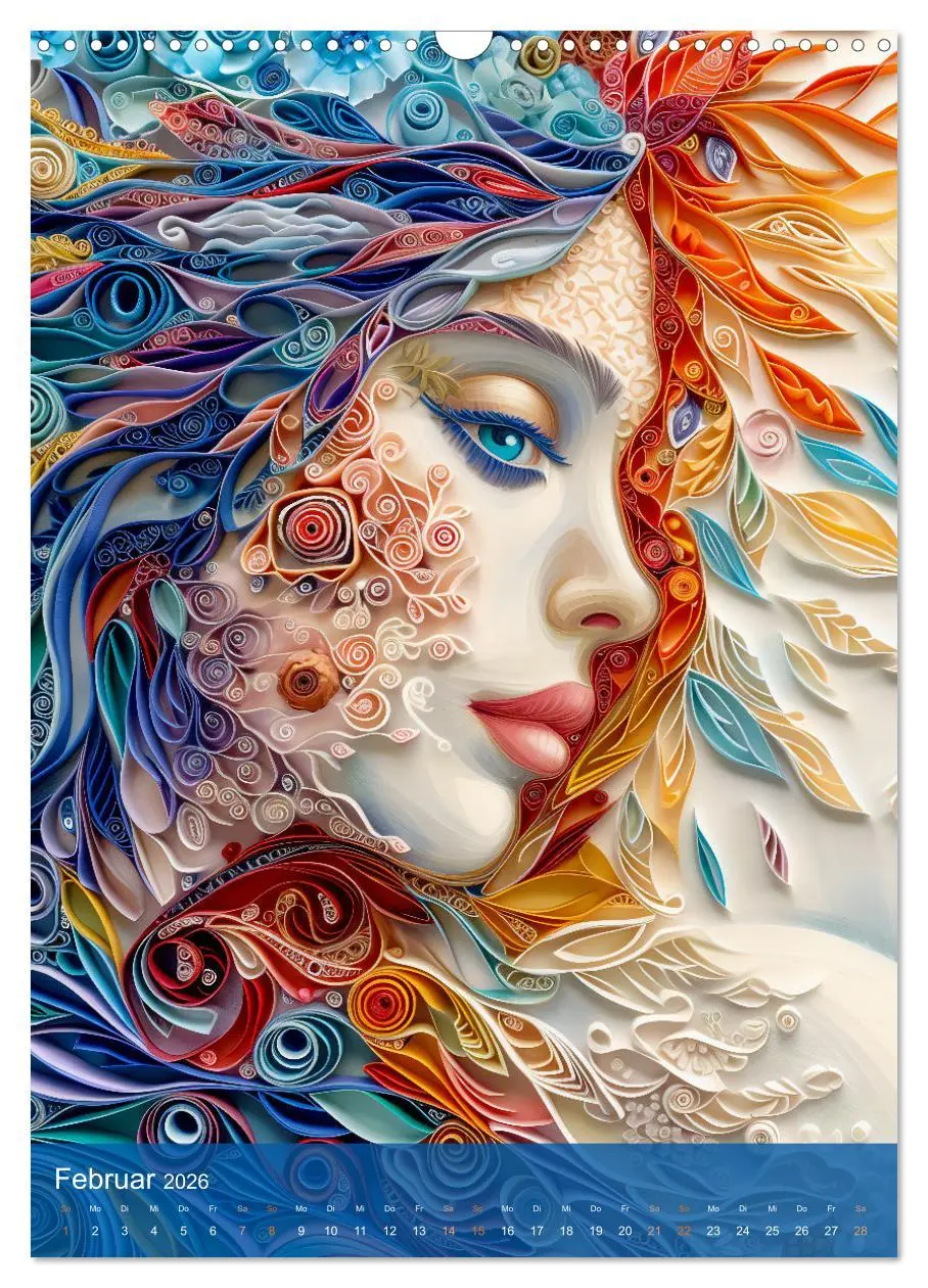 Bild: 9783516281569 | Quilling-Kunst - Elegante Frauenporträts aus Papierstreifen...
