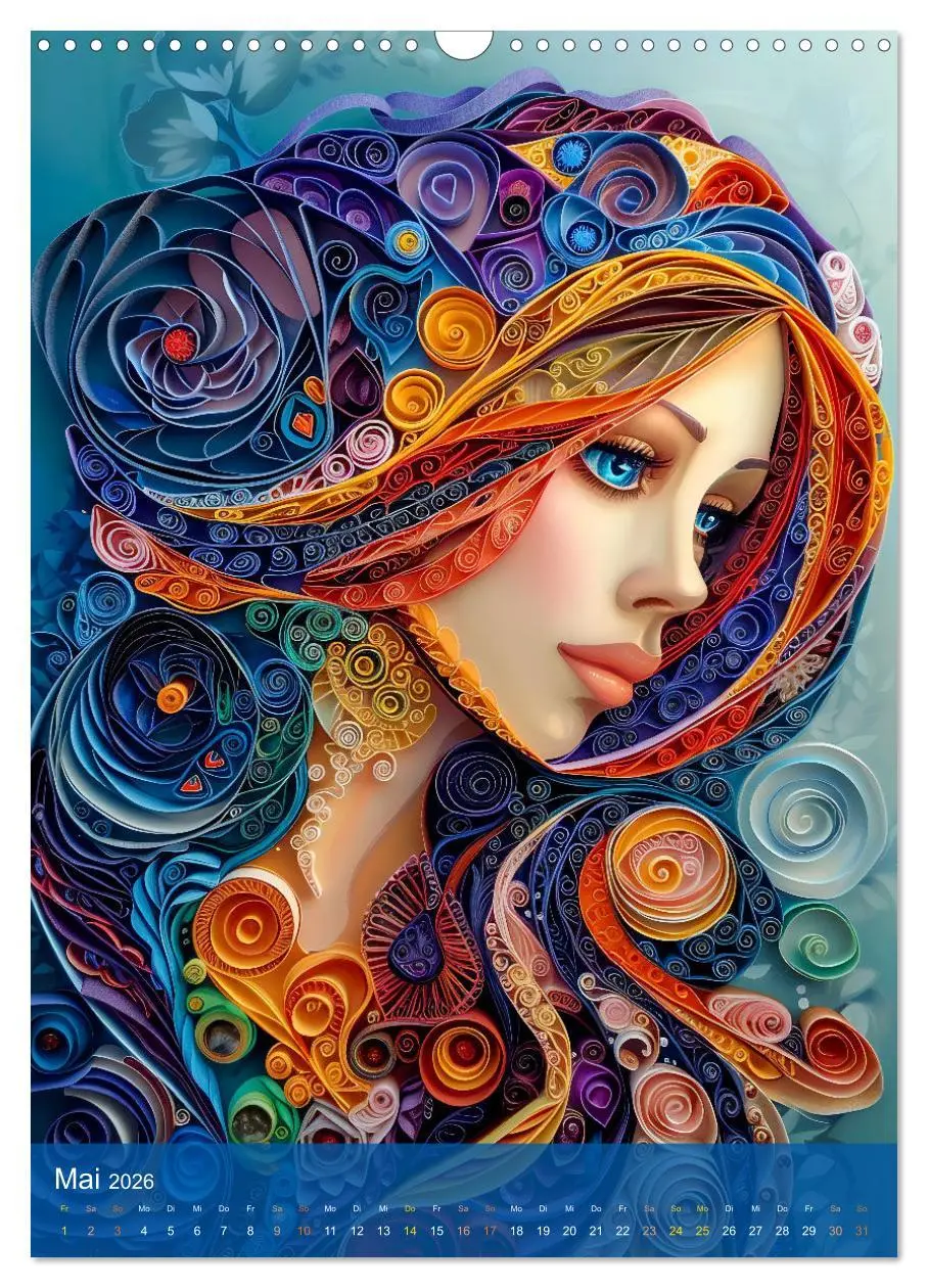 Bild: 9783516281569 | Quilling-Kunst - Elegante Frauenporträts aus Papierstreifen...