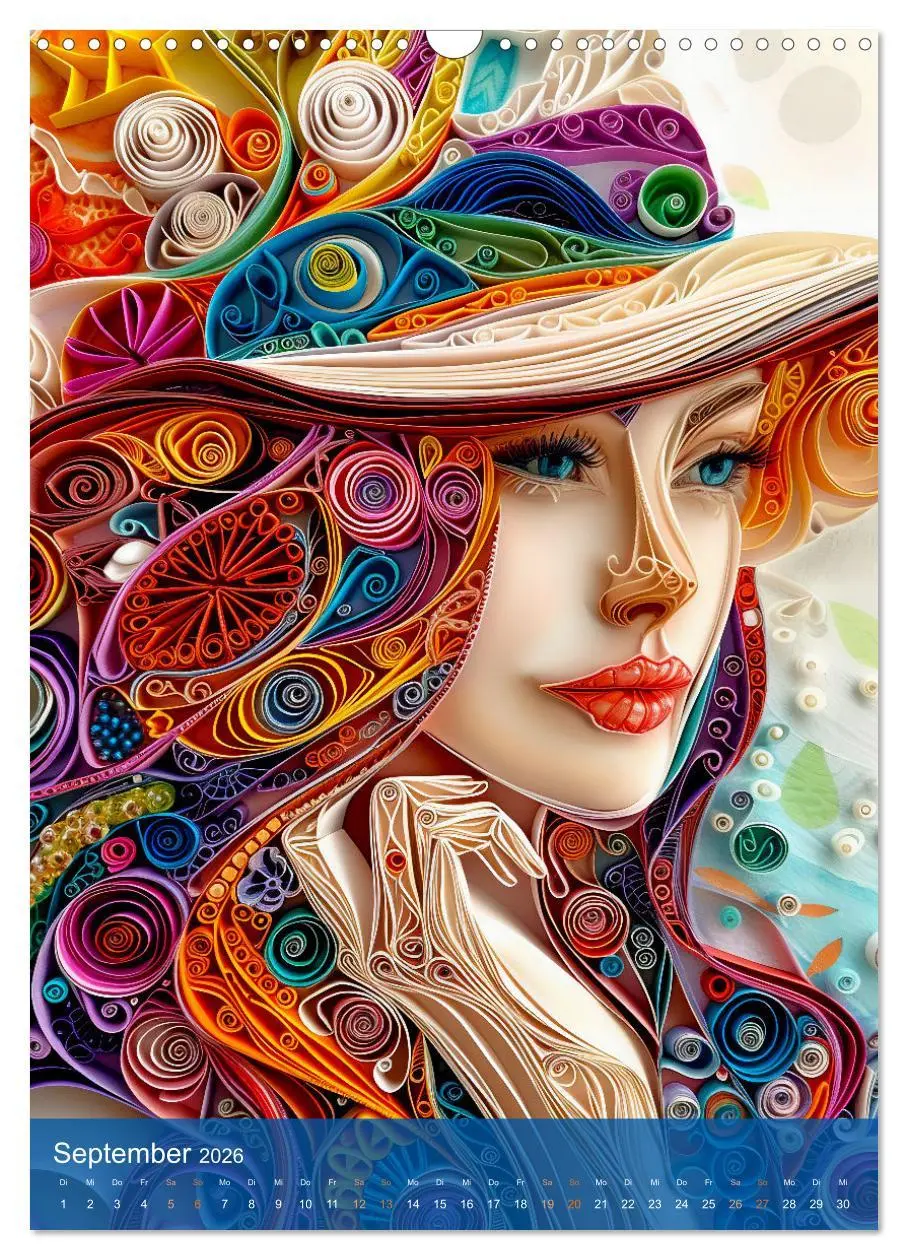 Bild: 9783516281569 | Quilling-Kunst - Elegante Frauenporträts aus Papierstreifen...