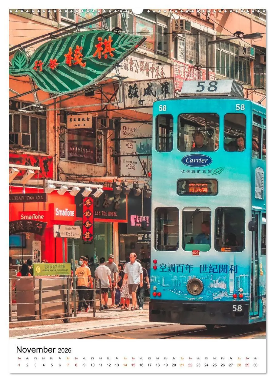 Bild: 9783516351569 | Hongkong Street live (hochwertiger Premium Wandkalender 2026 DIN A2...
