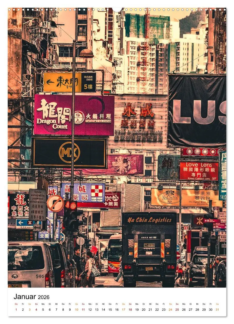 Bild: 9783516351569 | Hongkong Street live (hochwertiger Premium Wandkalender 2026 DIN A2...