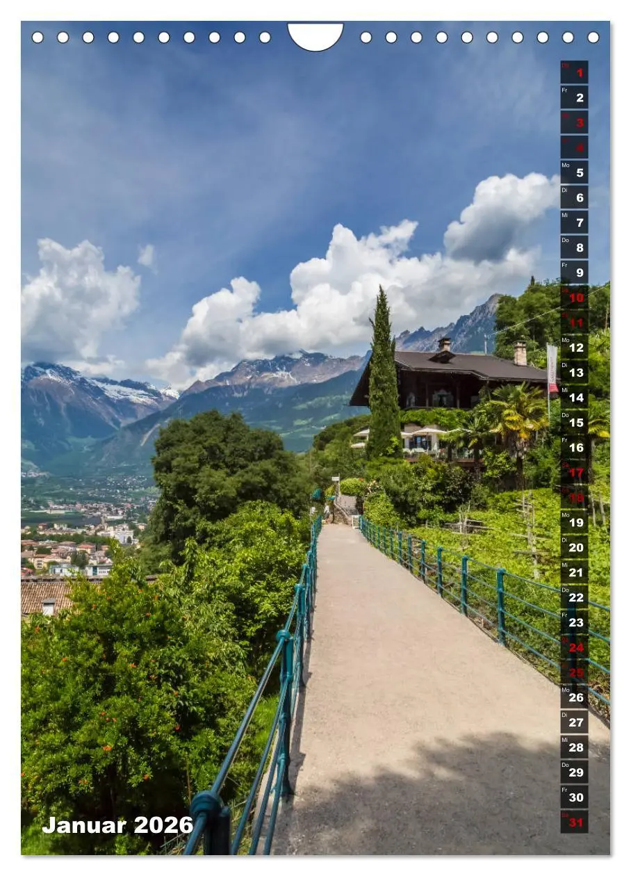 Bild: 9783516421569 | Stadtherz MERAN (Wandkalender 2026 DIN A4 hoch), CALVENDO...
