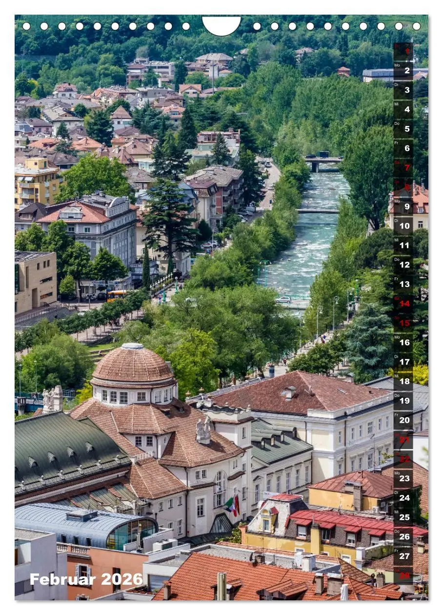 Bild: 9783516421569 | Stadtherz MERAN (Wandkalender 2026 DIN A4 hoch), CALVENDO...