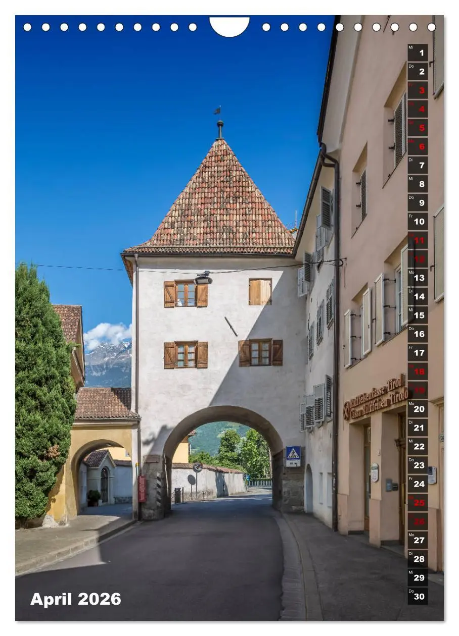 Bild: 9783516421569 | Stadtherz MERAN (Wandkalender 2026 DIN A4 hoch), CALVENDO...