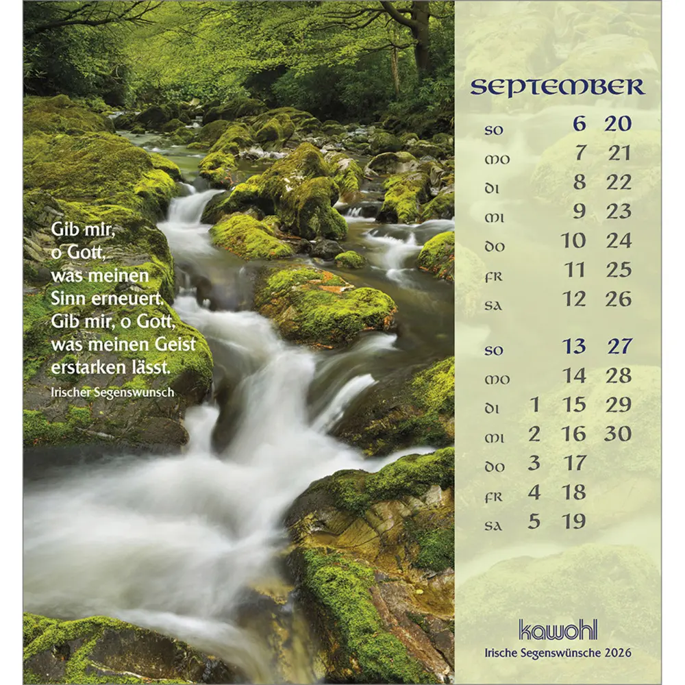 Bild: 9783754881569 | Tiefen Frieden wünsche ich dir 2026 | Kalender | Spiralbindung | 14 S.