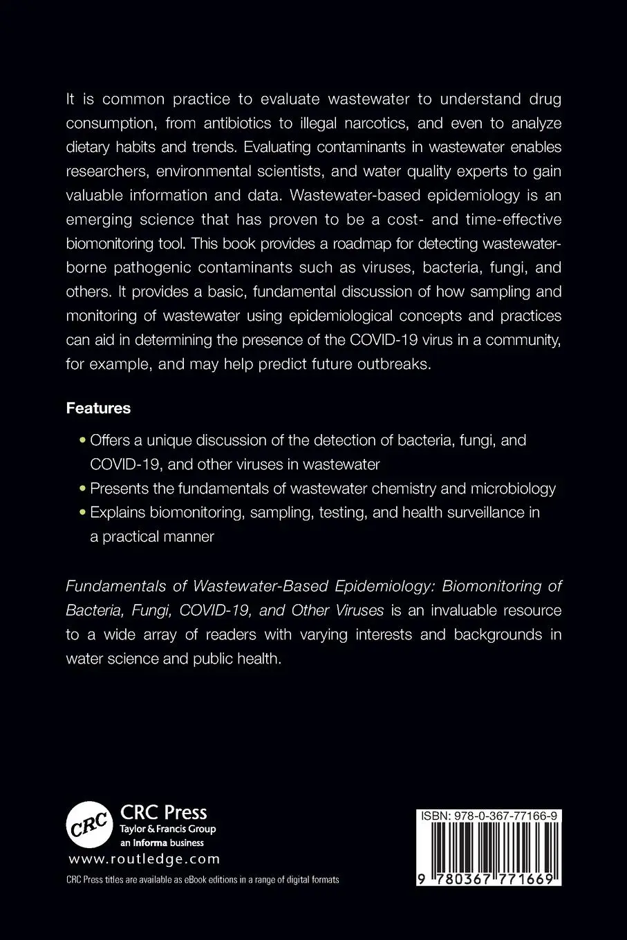 Rückseite: 9780367771669 | Fundamentals of Wastewater-Based Epidemiology | Frank R. Spellman