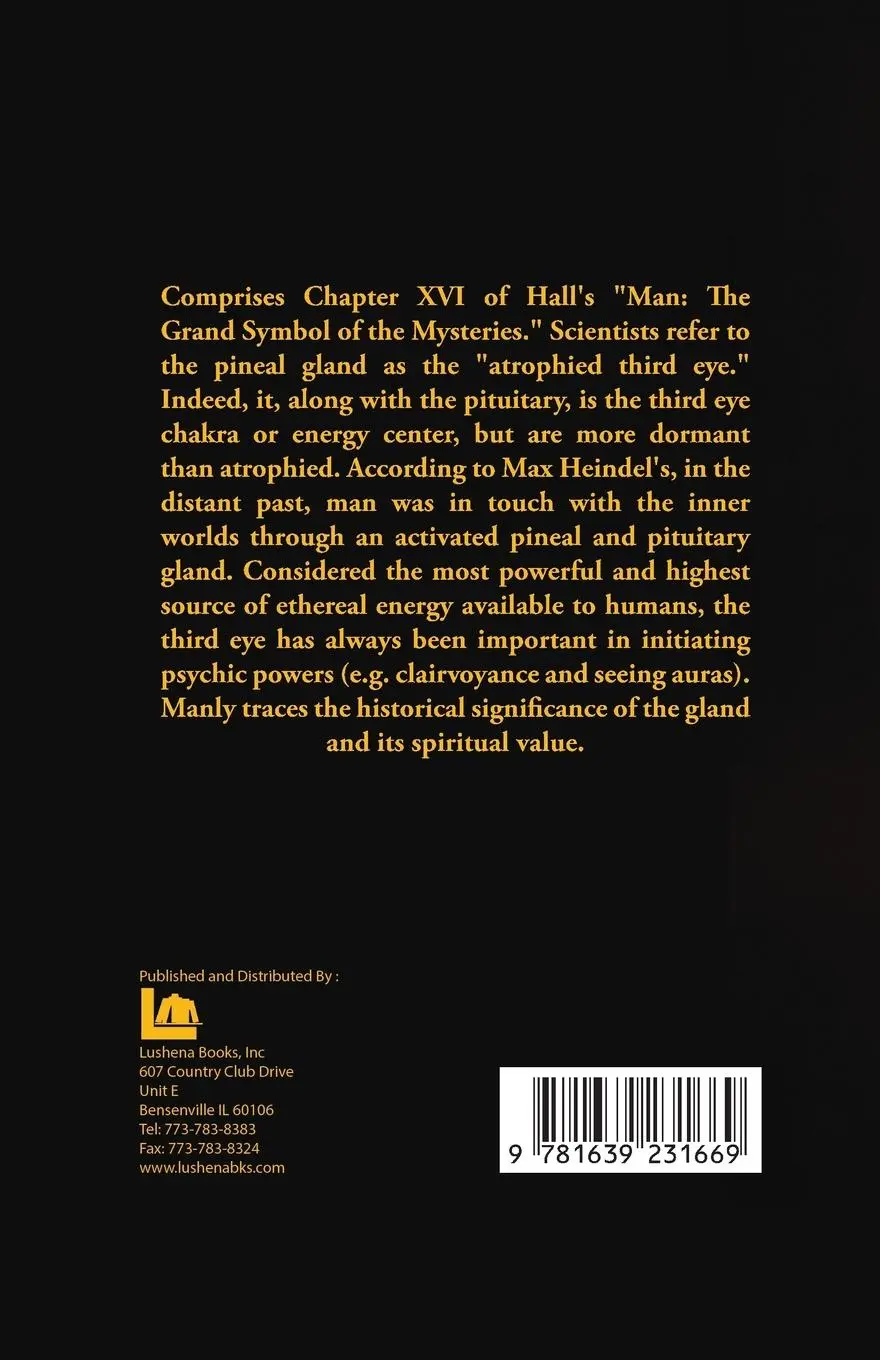 Rückseite: 9781639231669 | The Pineal Gland | The Eye Of God | Manly P. Hall | Taschenbuch | 2022