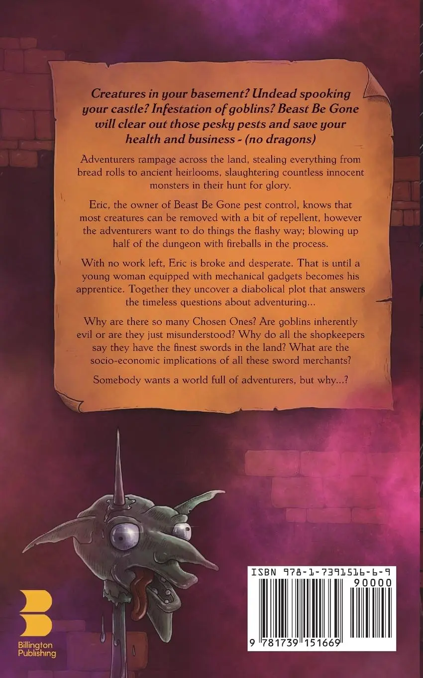 Rückseite: 9781739151669 | Beast Be Gone - A Fantasy Comedy Fiction Book | A. L. Billington