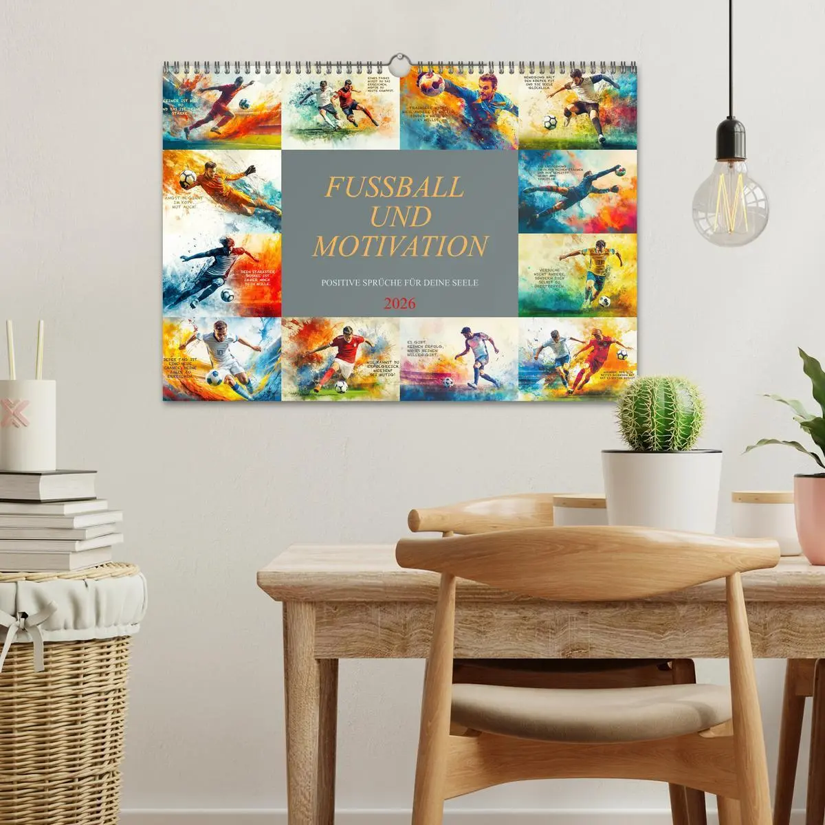Bild: 9783457251669 | Fußball und Motivation (Wandkalender 2026 DIN A3 quer), CALVENDO...
