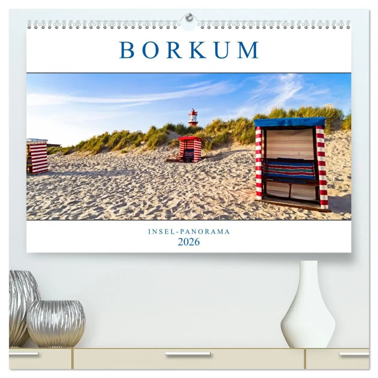 Cover: 9783457701669 | Borkum Inselpanorama (hochwertiger Premium Wandkalender 2026 DIN A2...