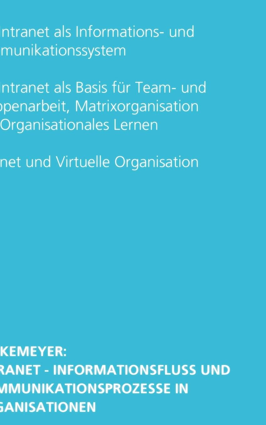 Rückseite: 9783898111669 | Intranet | Jörg Berkemeyer | Taschenbuch | 152 S. | Deutsch | 1999