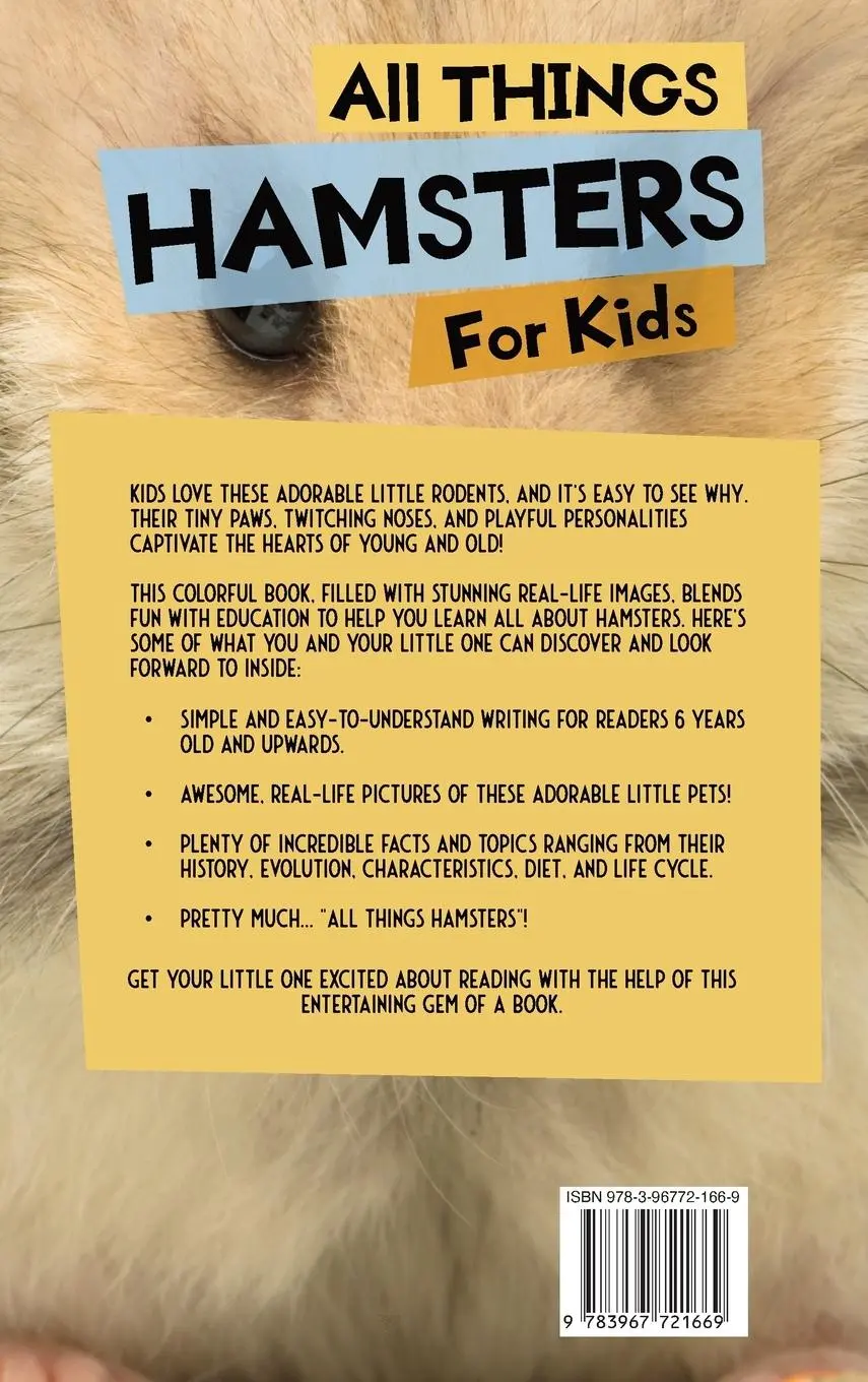 Rückseite: 9783967721669 | All Things Hamsters For Kids | Animal Reads | Buch | Englisch | 2023