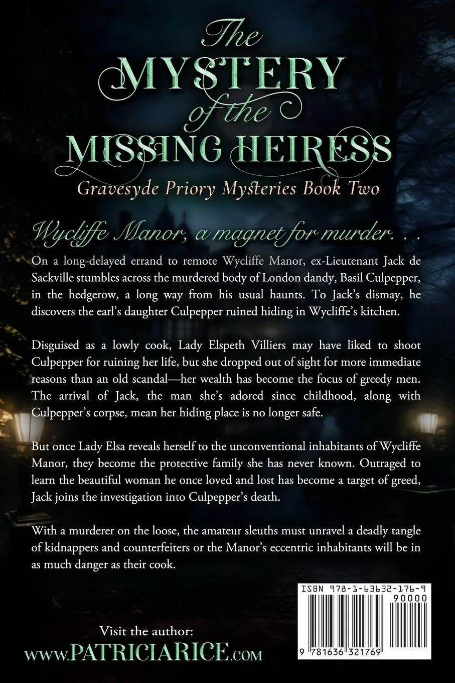 Rückseite: 9781636321769 | The Mystery of the Missing Heiress | Patricia Rice | Taschenbuch