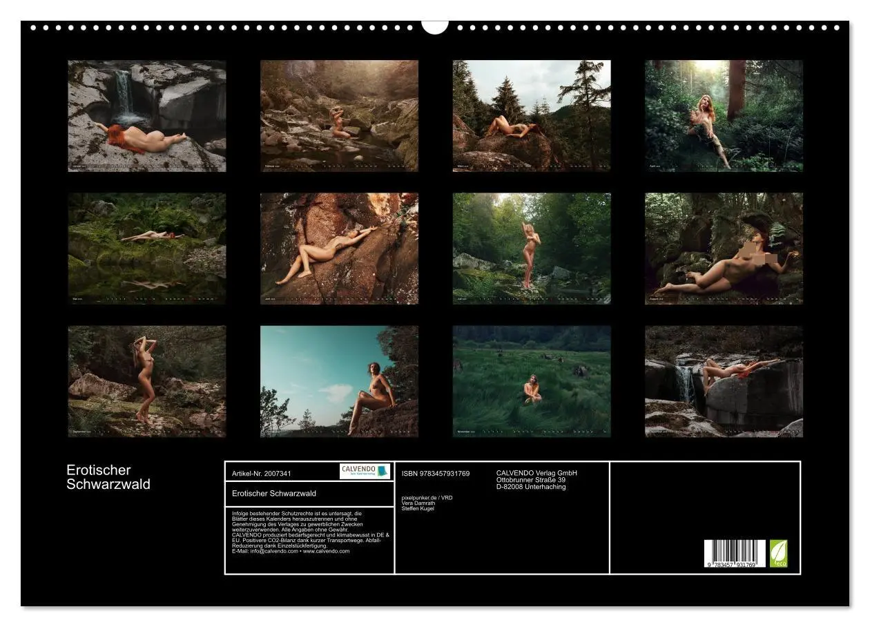 Bild: 9783457931769 | Erotischer Schwarzwald (Wandkalender 2026 DIN A2 quer), CALVENDO...