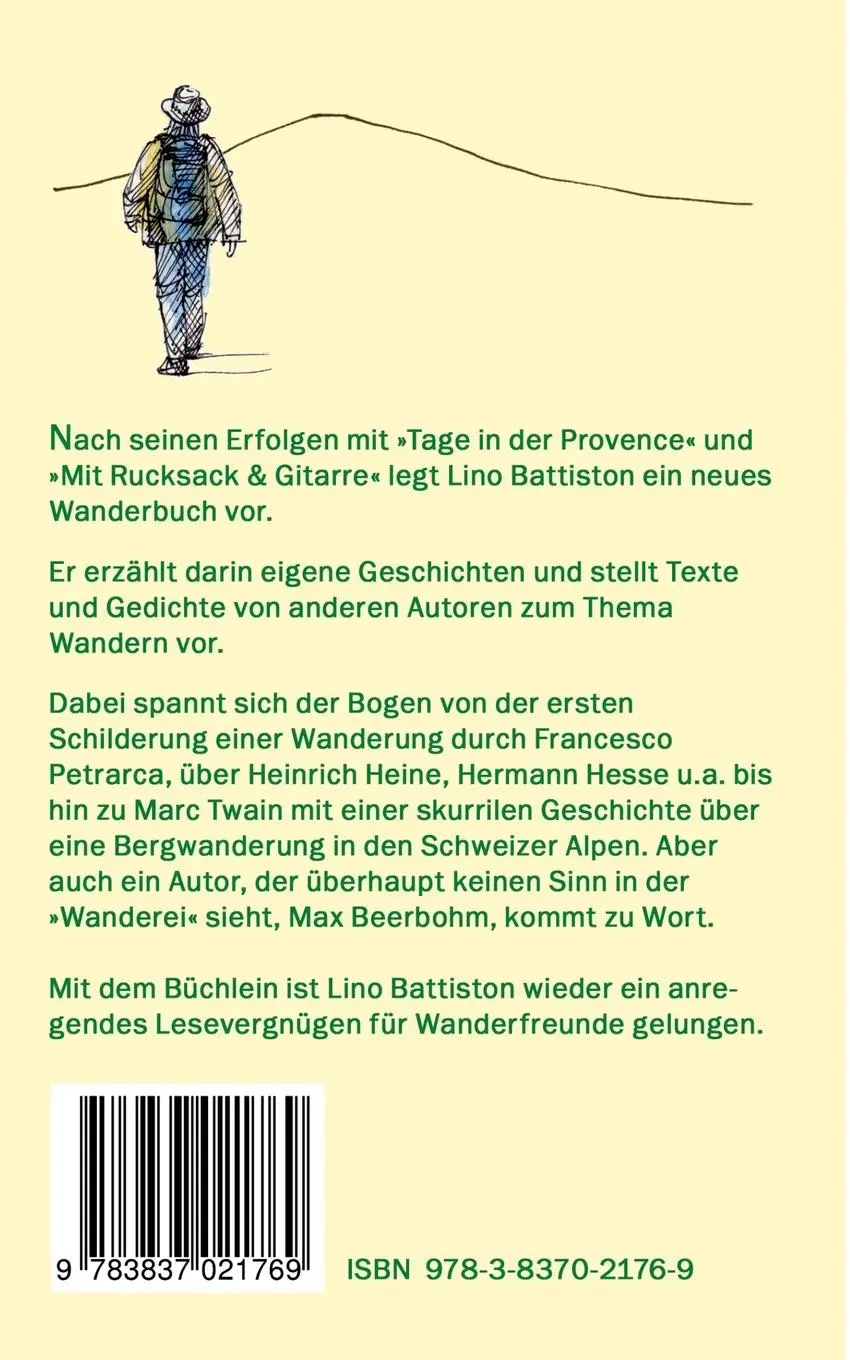 Rückseite: 9783837021769 | Wandersehnsucht reißt mir am Herzen | Ausgewählte Wandergeschichten