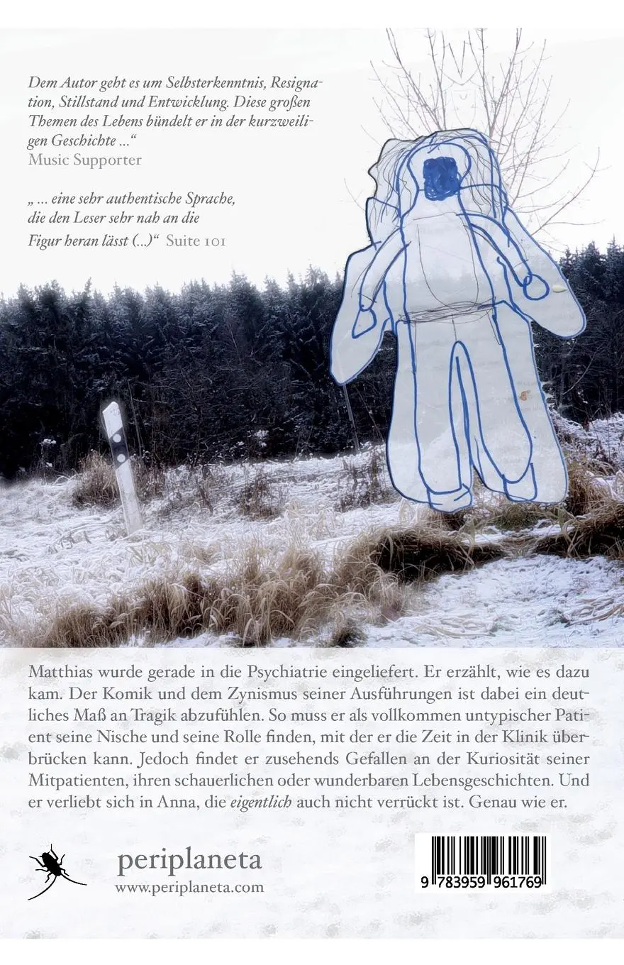 Rückseite: 9783959961769 | Schneeblind | Ein Patientenroman | Andreas Keck | Taschenbuch | 166 S.