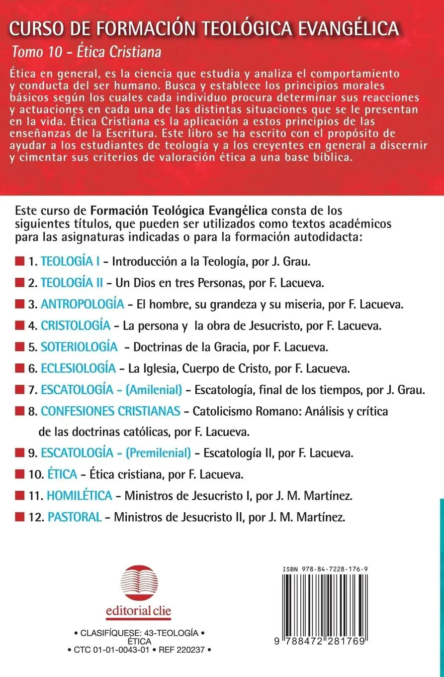 Rückseite: 9788472281769 | El Cft 10 - ¿¿tica Cristiana | Francisco Lacueva | Taschenbuch | 2009