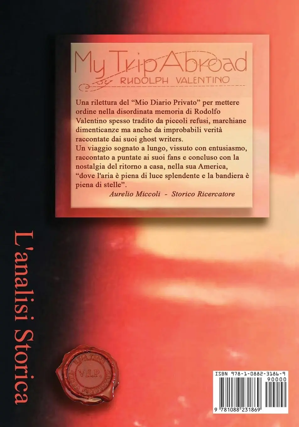 Rückseite: 9781088231869 | Il Mio Diario Privato di Rodolfo Valentino | Taschenbuch | Italienisch