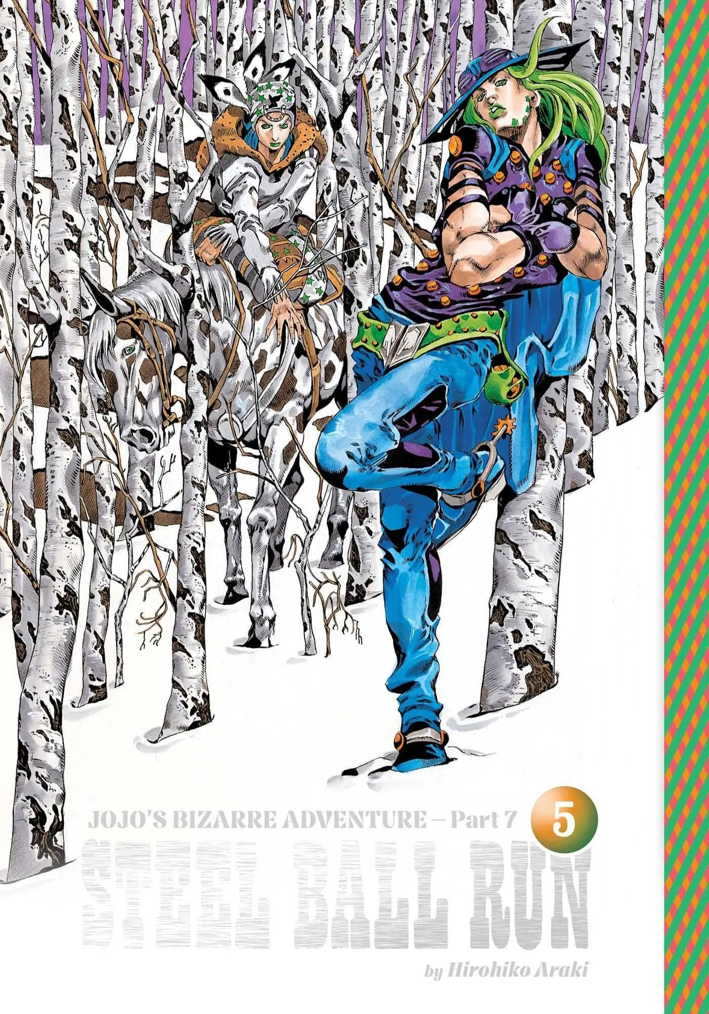 Cover: 9781974761869 | Jojo's Bizarre Adventure: Part 7--Steel Ball Run, Vol. 5 | Araki