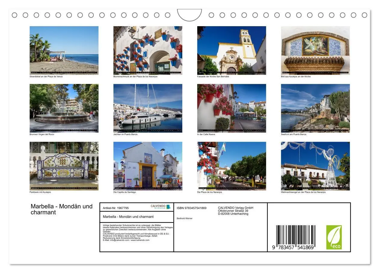 Bild: 9783457541869 | Marbella - Mondän und charmant (Wandkalender 2026 DIN A4 quer),...