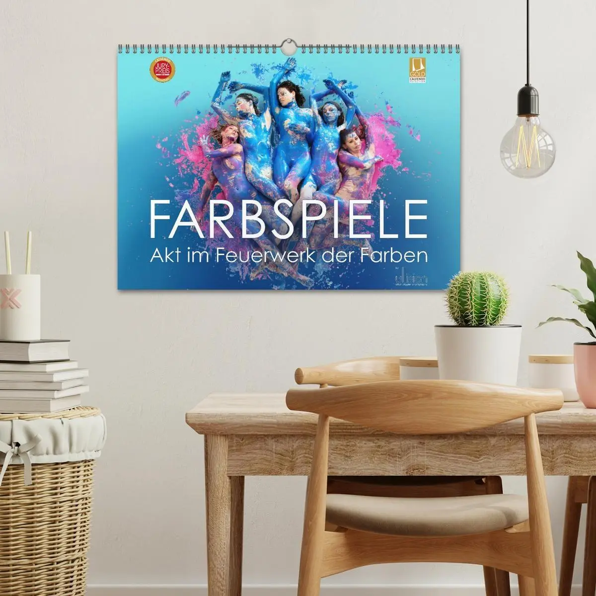 Bild: 9783457921869 | FARBSPIELE - Akt im Feuerwerk der Farben (Wandkalender 2026 DIN A3...