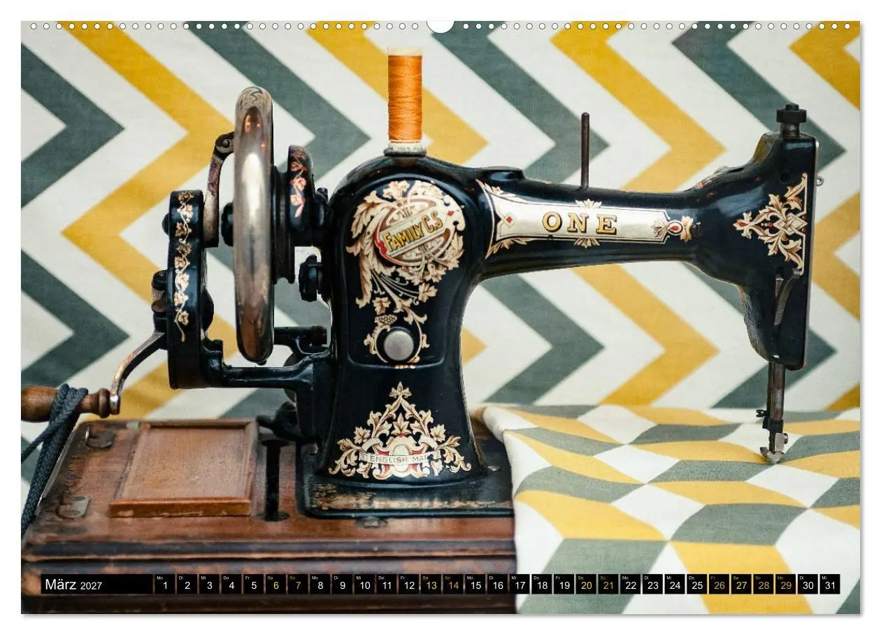 Bild: 9783569721869 | Omas Nähmaschinen (hochwertiger Premium Wandkalender 2027 DIN A2...
