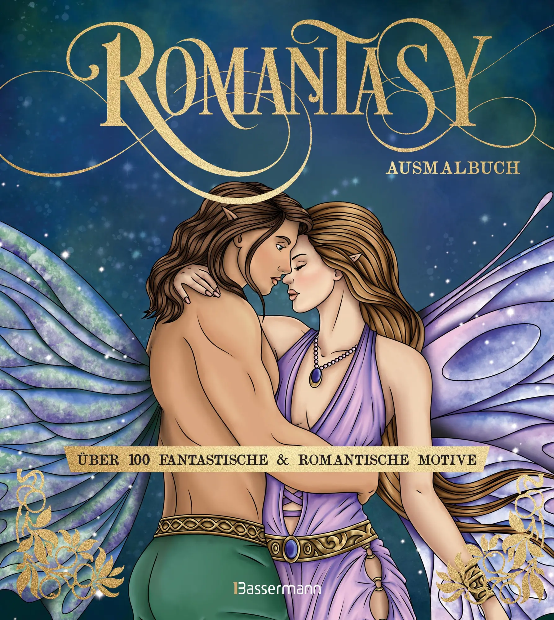 Cover: 9783809451969 | Romantasy Ausmalbuch. Über 100 fantastische &amp; romantische Motive