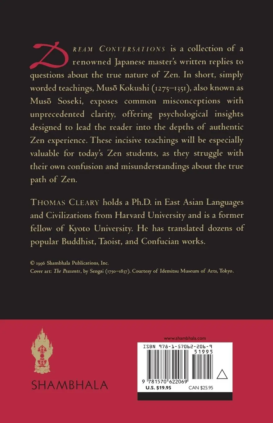 Rückseite: 9781570622069 | Dream Conversations | On Buddhism and Zen | Muso Kokushi | Taschenbuch