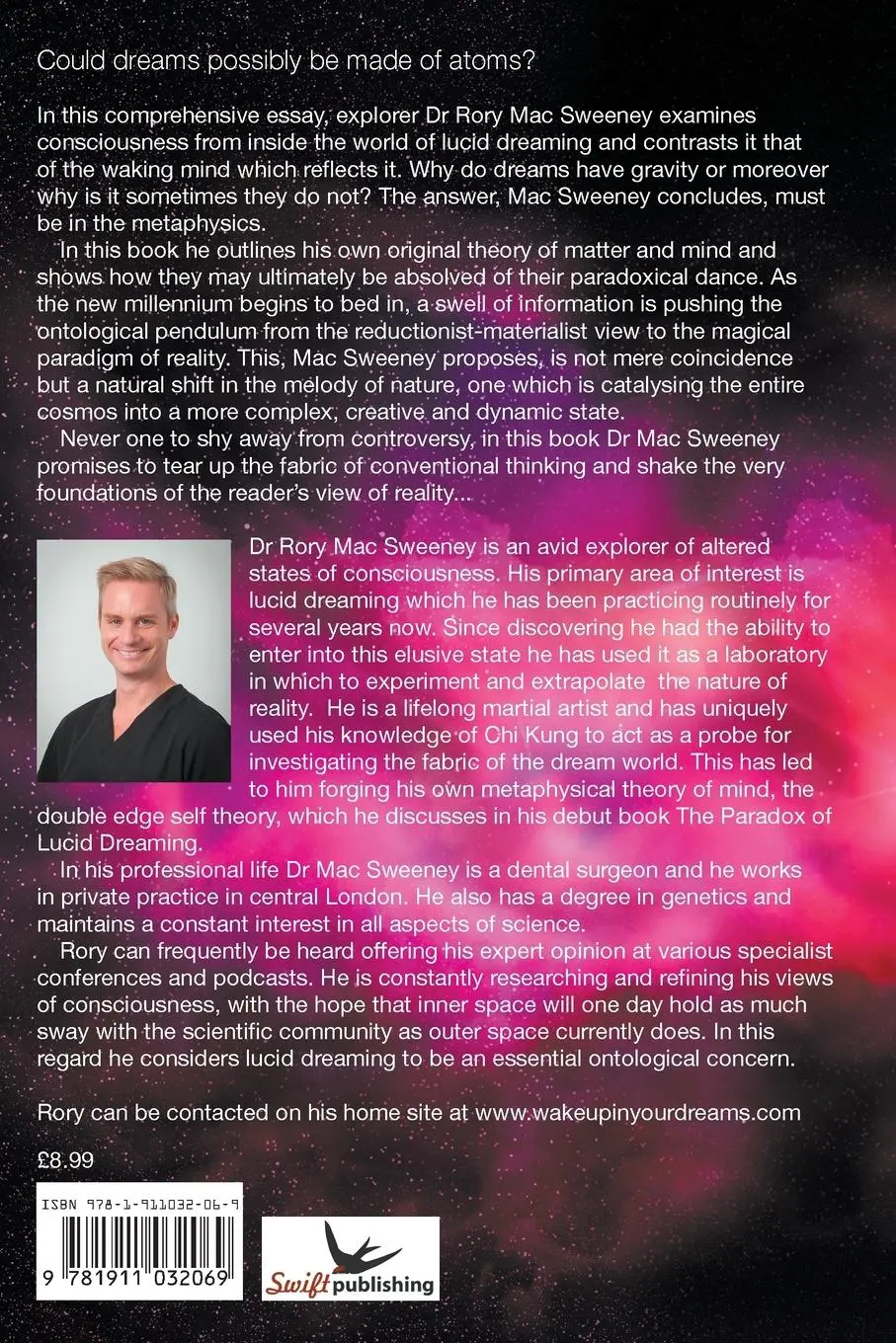 Rückseite: 9781911032069 | The Paradox of Lucid Dreaming | Rory Mac Sweeney | Taschenbuch | 2015