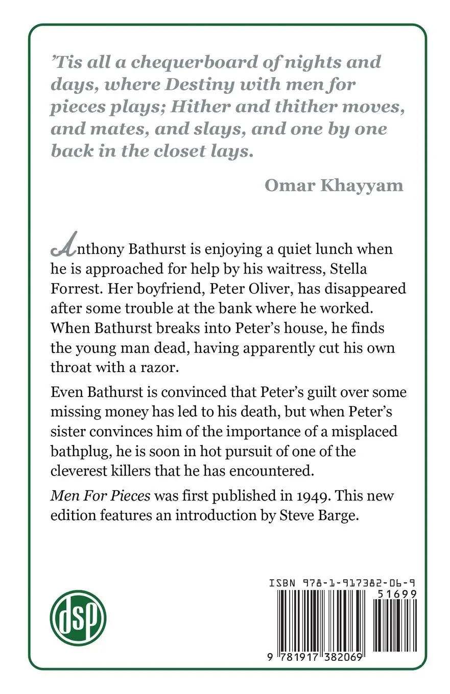 Rückseite: 9781917382069 | Men for Pieces | An Anthony Bathurst Mystery | Brian Flynn | Buch