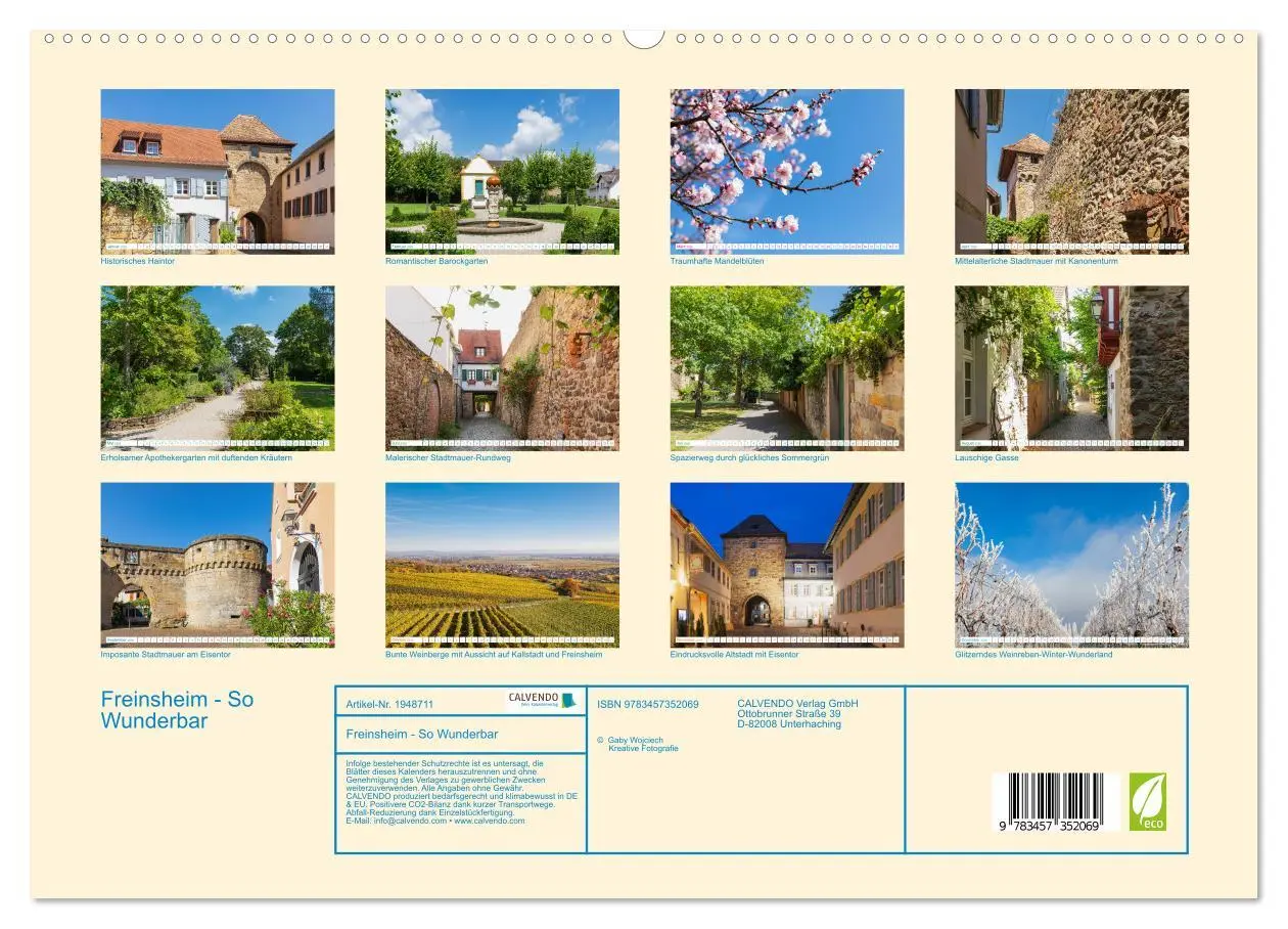 Bild: 9783457352069 | Freinsheim - So Wunderbar (hochwertiger Premium Wandkalender 2026...
