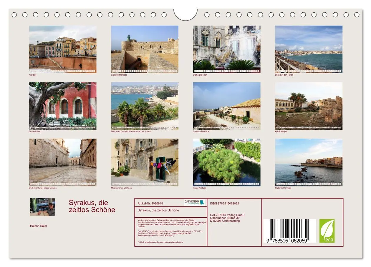 Bild: 9783516062069 | Syrakus, die zeitlos Schöne (Wandkalender 2026 DIN A4 quer),...
