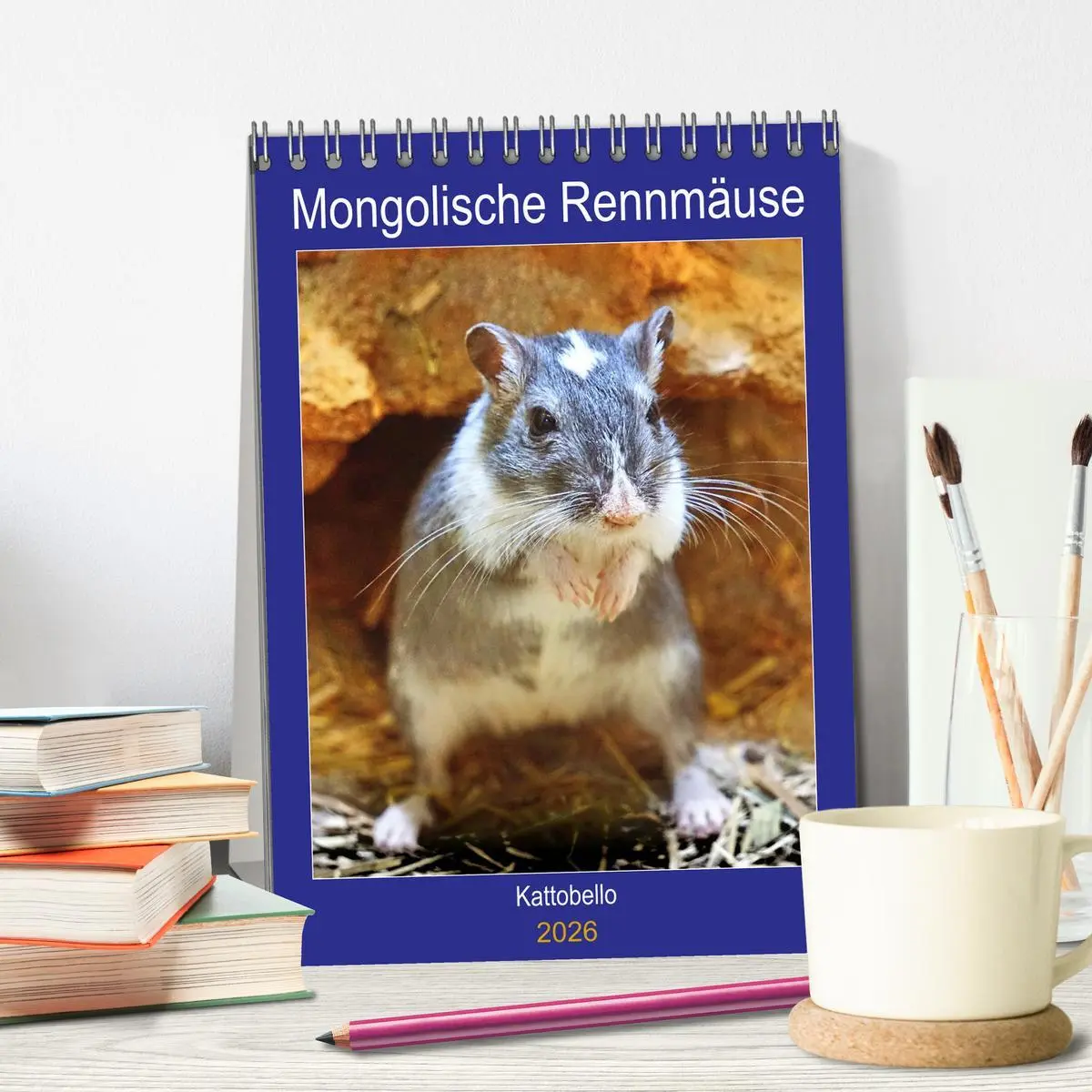 Bild: 9783516372069 | Mongolische Rennmäuse (Tischkalender 2026 DIN A5 hoch), CALVENDO...