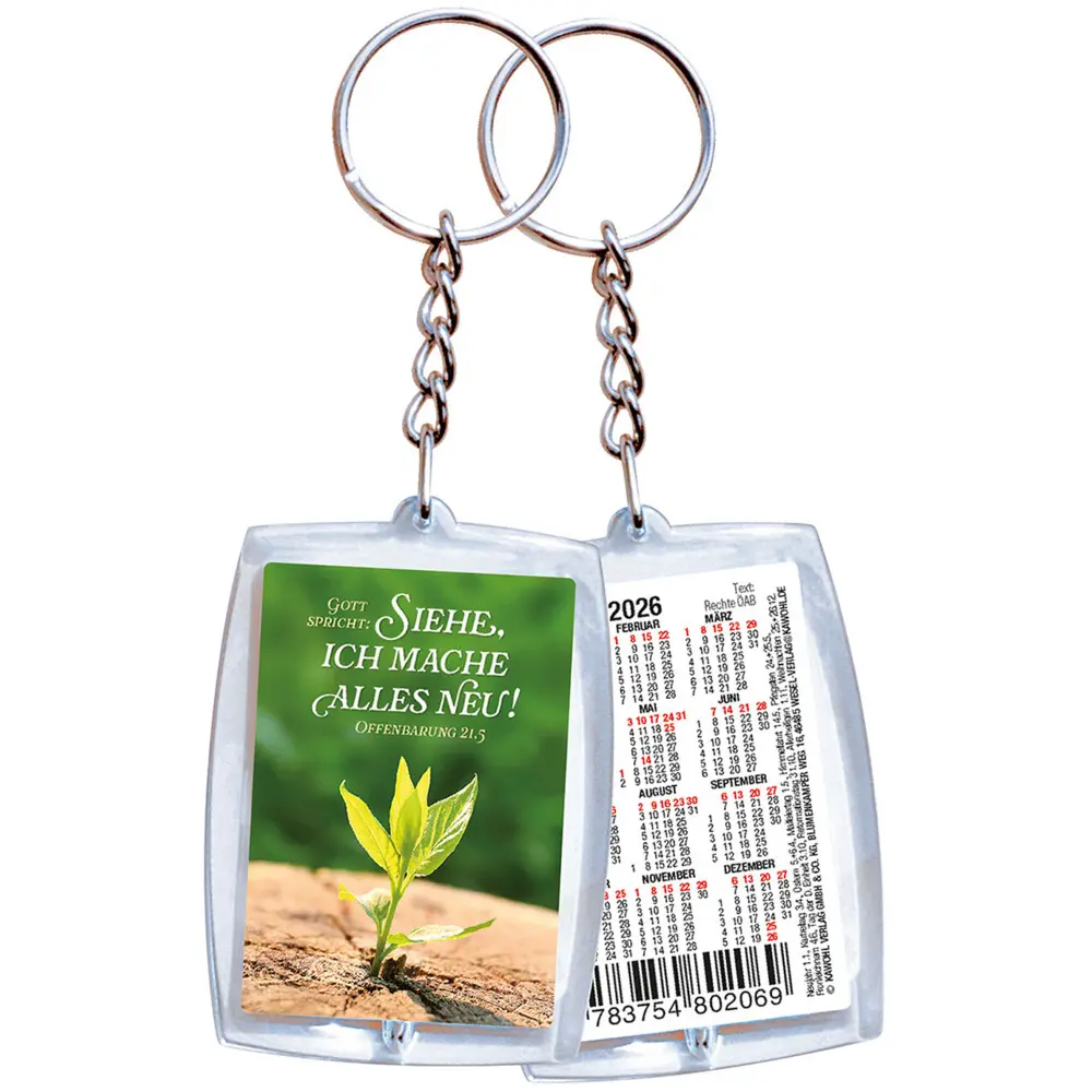 Cover: 9783754802069 | Schlüsselanhänger mit Kalendarium 2026 | Kalender | 2 S. | Deutsch