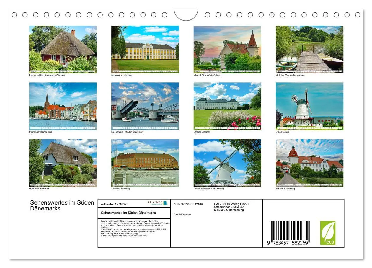 Bild: 9783457582169 | Sehenswertes im Süden Dänemarks (Wandkalender 2026 DIN A4 quer),...