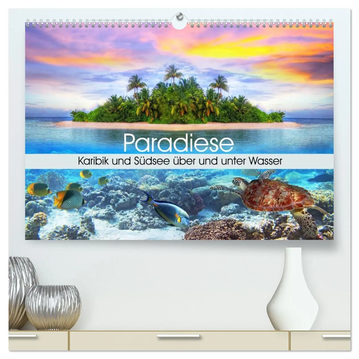 Cover: 9783457962169 | Paradiese. Karibik und Südsee über und unter Wasser (hochwertiger...