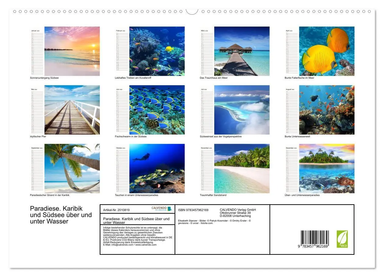 Bild: 9783457962169 | Paradiese. Karibik und Südsee über und unter Wasser (hochwertiger...