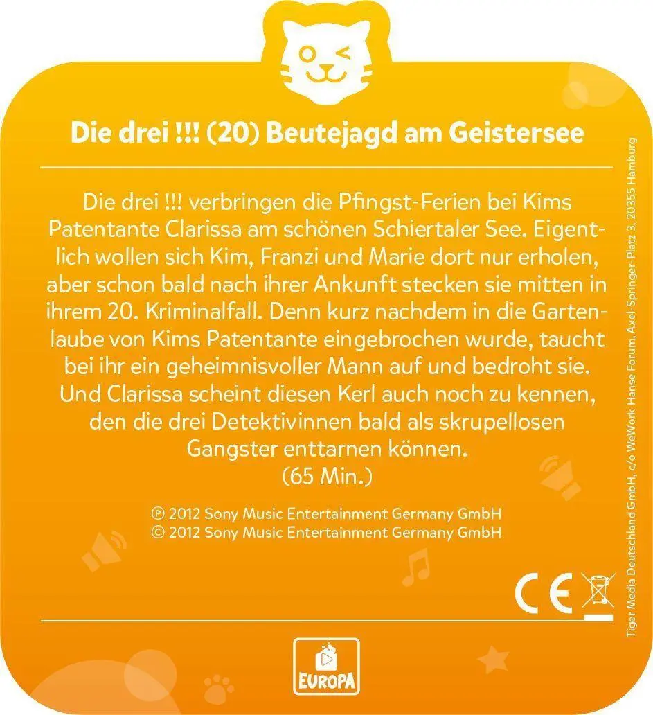 Bild: 4260535482269 | tigercard - Die drei !!! - Folge 20: Beutejagd am Geistersee | Deutsch
