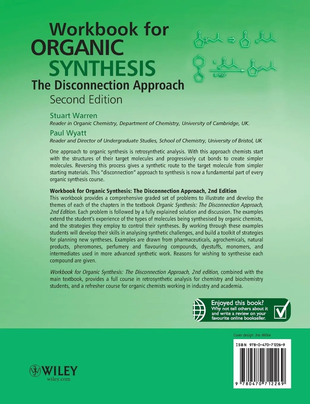 Rückseite: 9780470712269 | Workbook for Organic Synthesis | The Disconnection Approach | Buch